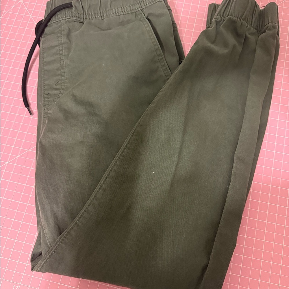Men's Olive Green Casual Jogger Pants